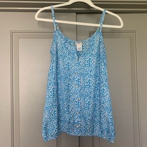 Blue patterned top